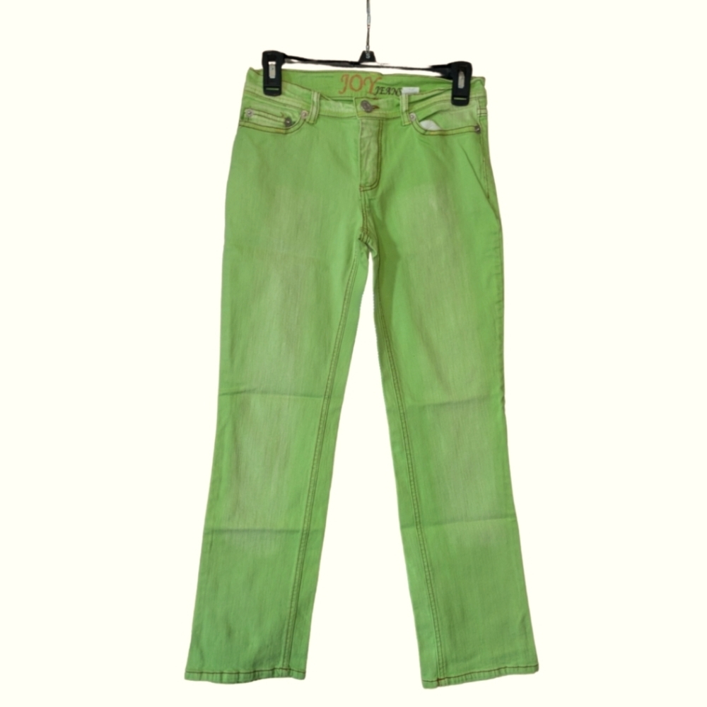 Joy Jeans Neon Green Stretch Skinny Jeans - Juniors Size 7
